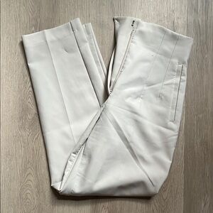 Zara White Ankle Cropped Pants